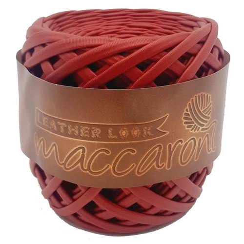 Çanta Aksesuar Kırmızı Renk Maccaroni Deri İp