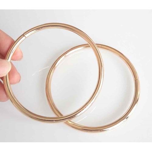 Çanta Aksesuar 7 Cm Light Gold Renk Metal Çanta Sapı, Halka