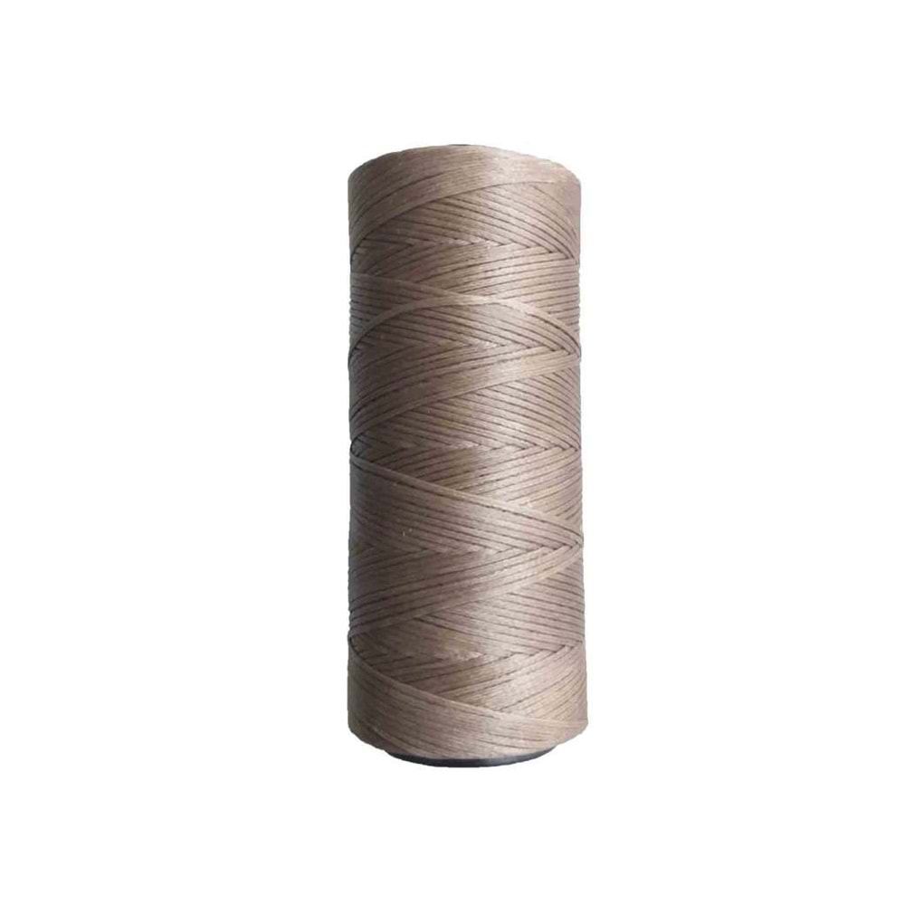 Çanta Aksesuar Mumlu Deri Dikme İpi Bobin Vizon Renk