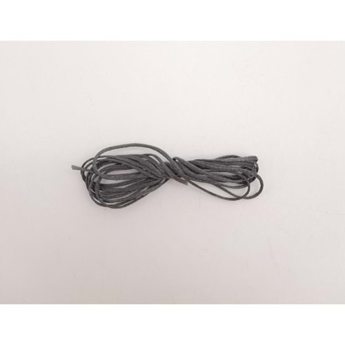 Çanta Aksesuar Gri Mumlu Deri Dikme İpi 1 Metre