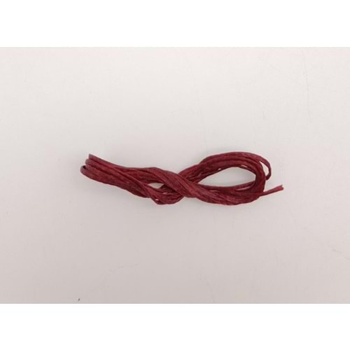 Çanta Aksesuar Bordo Mumlu Deri Dikme İpi 1 Metre