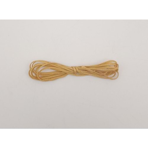 Çanta Aksesuar Hardal Sarı Mumlu Deri Dikme İpi 1 Metre