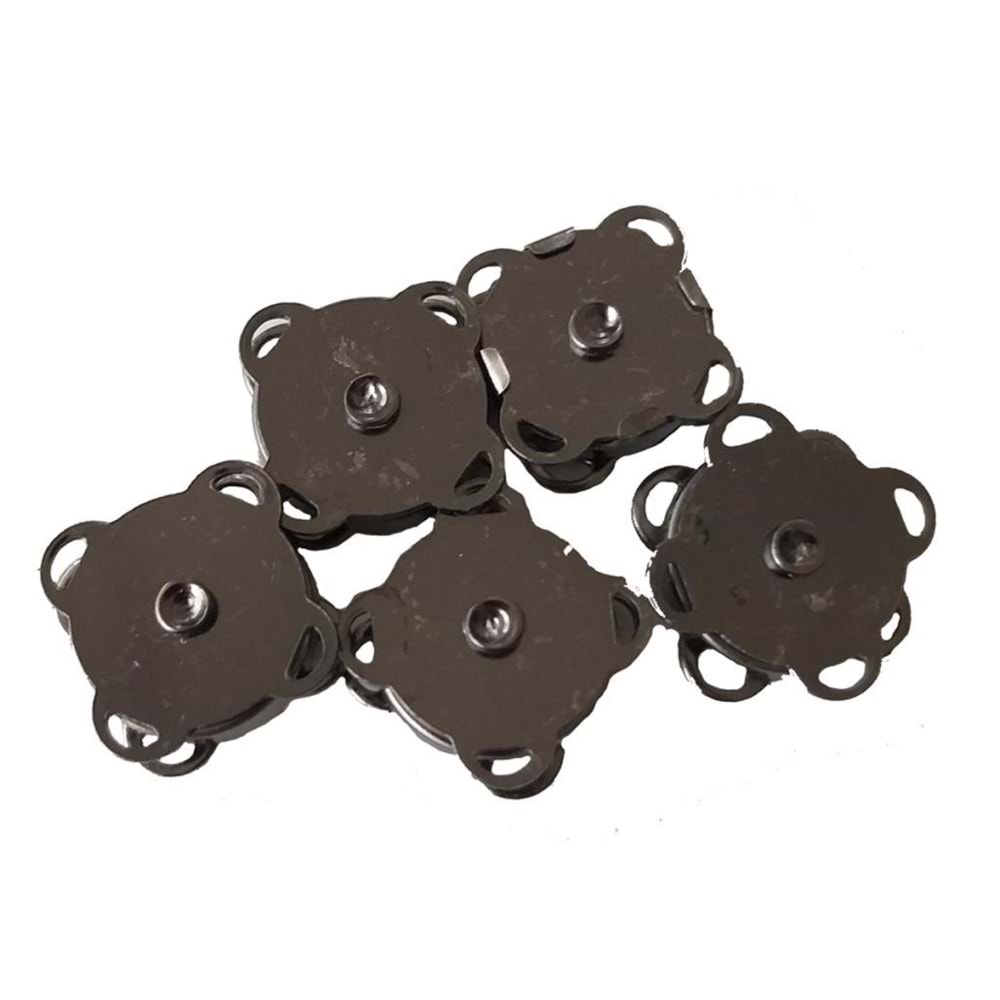 Çanta Aksesuar Örgü Çantaya Mini Dikmeli Mıknatıs Füme Renk 5Li Paket