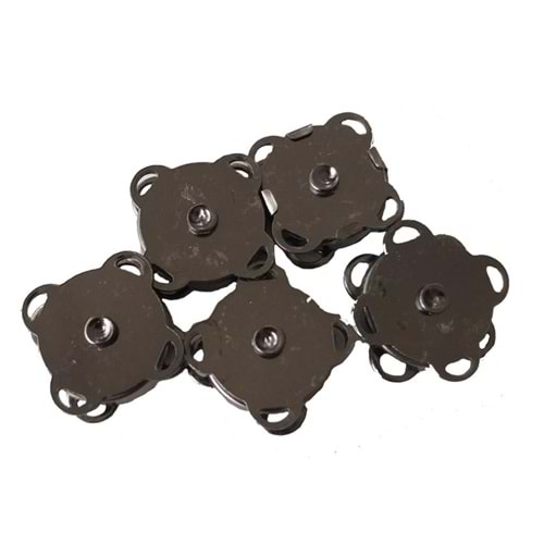 Çanta Aksesuar Örgü Çantaya Mini Dikmeli Mıknatıs Füme Renk 5Li Paket