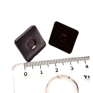 Çanta Aksesuar Kare Model Çanta Mıknatısı Füme Renk