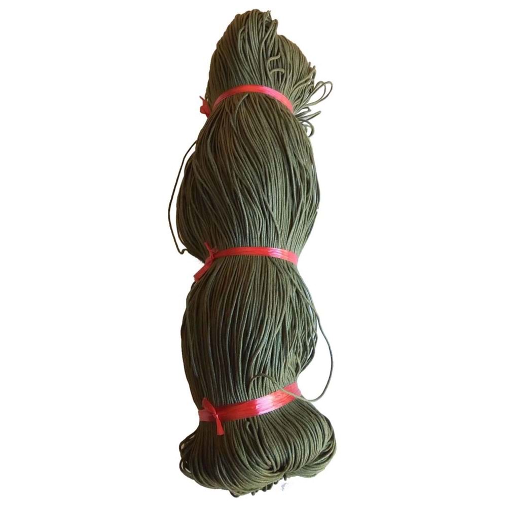 Çanta Aksesuar Haki Yeşil Renk Mumlu Koton İp