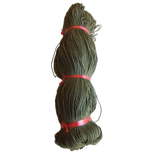 Çanta Aksesuar Haki Yeşil Renk Mumlu Koton İp