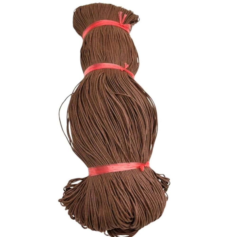 Çanta Aksesuar Açık Kahve Renk Mumlu Koton İp