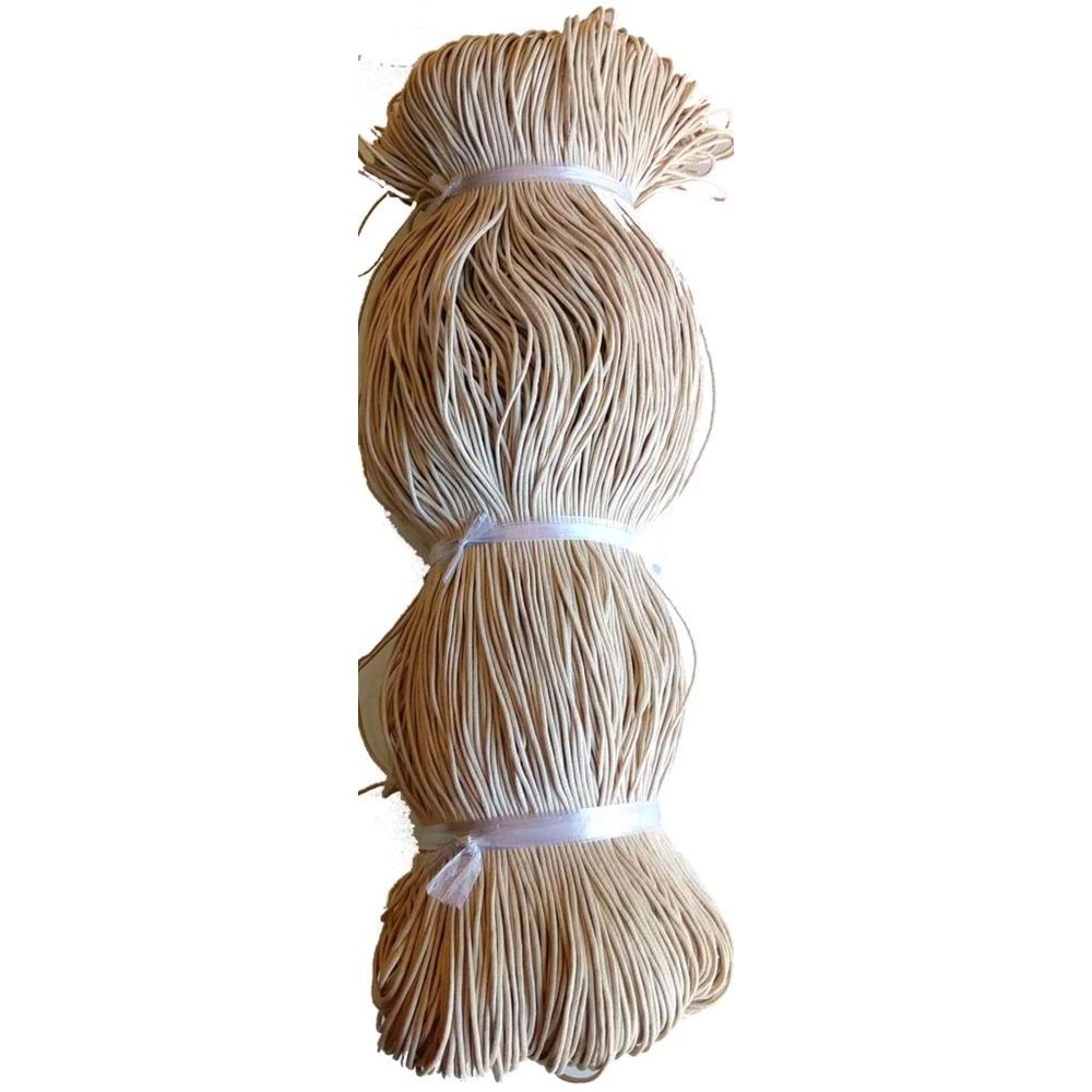 Çanta Aksesuar Krem Renk Mumlu Koton İp