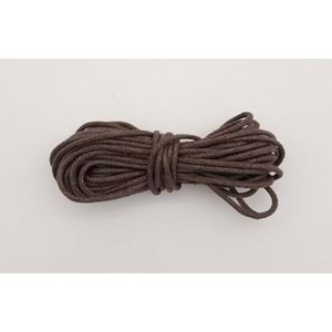 Çanta Aksesuar Koyu Kahverengi Mumlu Koton İp 5 Metre