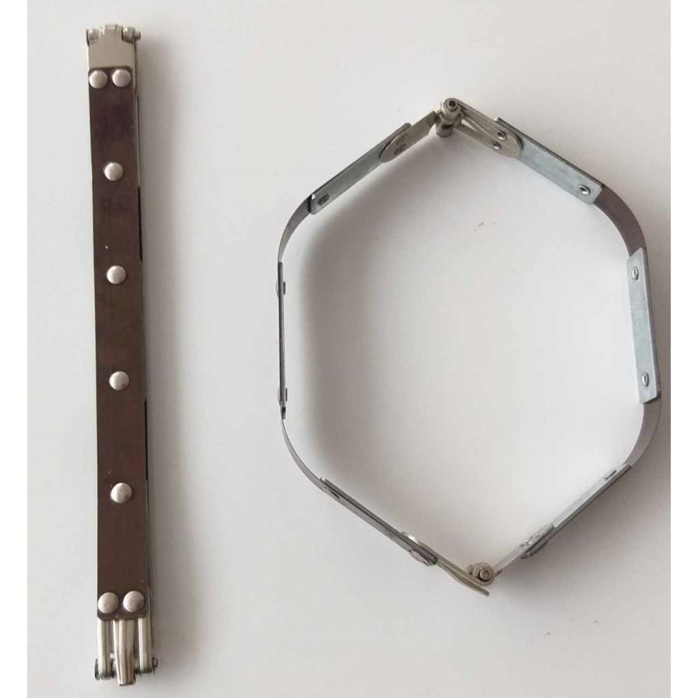 Çanta Aksesuar Metal Çanta Ağzı 20 Cm Örgü Çanta İçin