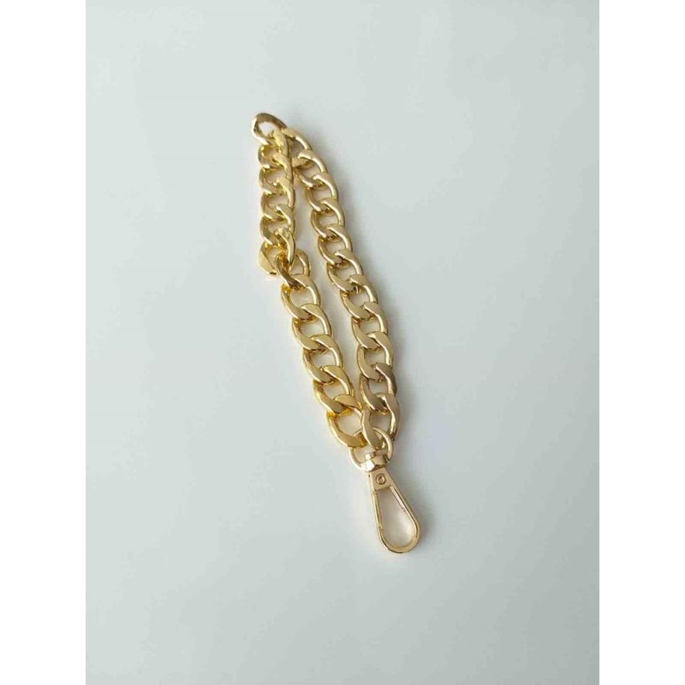 Çanta Aksesuar Zincirli Elcik Light Gold