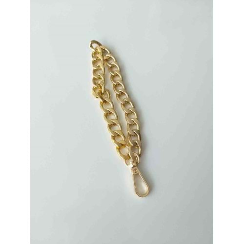 Çanta Aksesuar Zincirli Elcik Light Gold