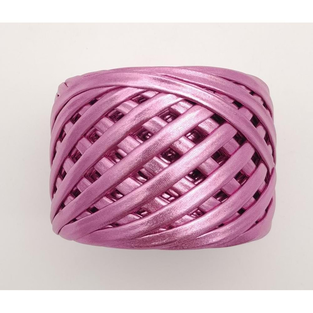 Çanta Aksesuar Pembe Renk Metalik İp