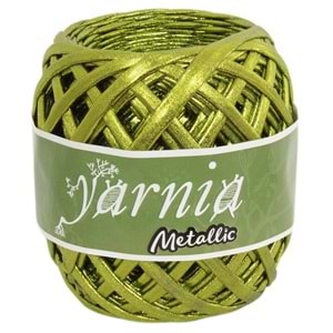 Çanta Aksesuar Yarnia Metalik İp Limon Yeşili Renk