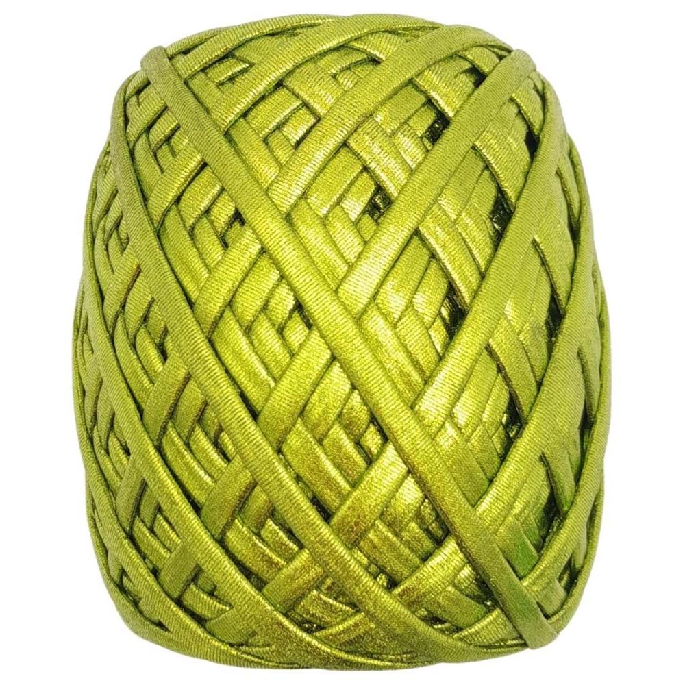 Çanta Aksesuar Yarnia Metalik İp Limon Yeşili Renk