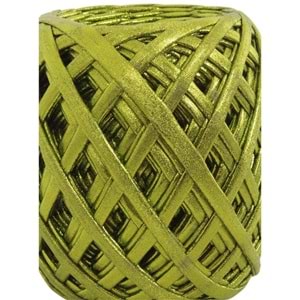 Çanta Aksesuar Yarnia Metalik İp Limon Yeşili Renk