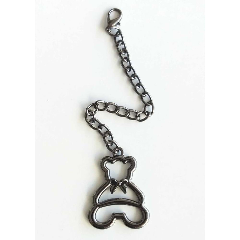 Çanta Aksesuar Füme Renk Sarkaç Süs Ayıcık