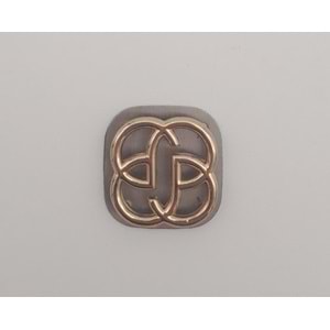 Çanta Aksesuar 2 cm Çiçek Light Gold Plaka Süs