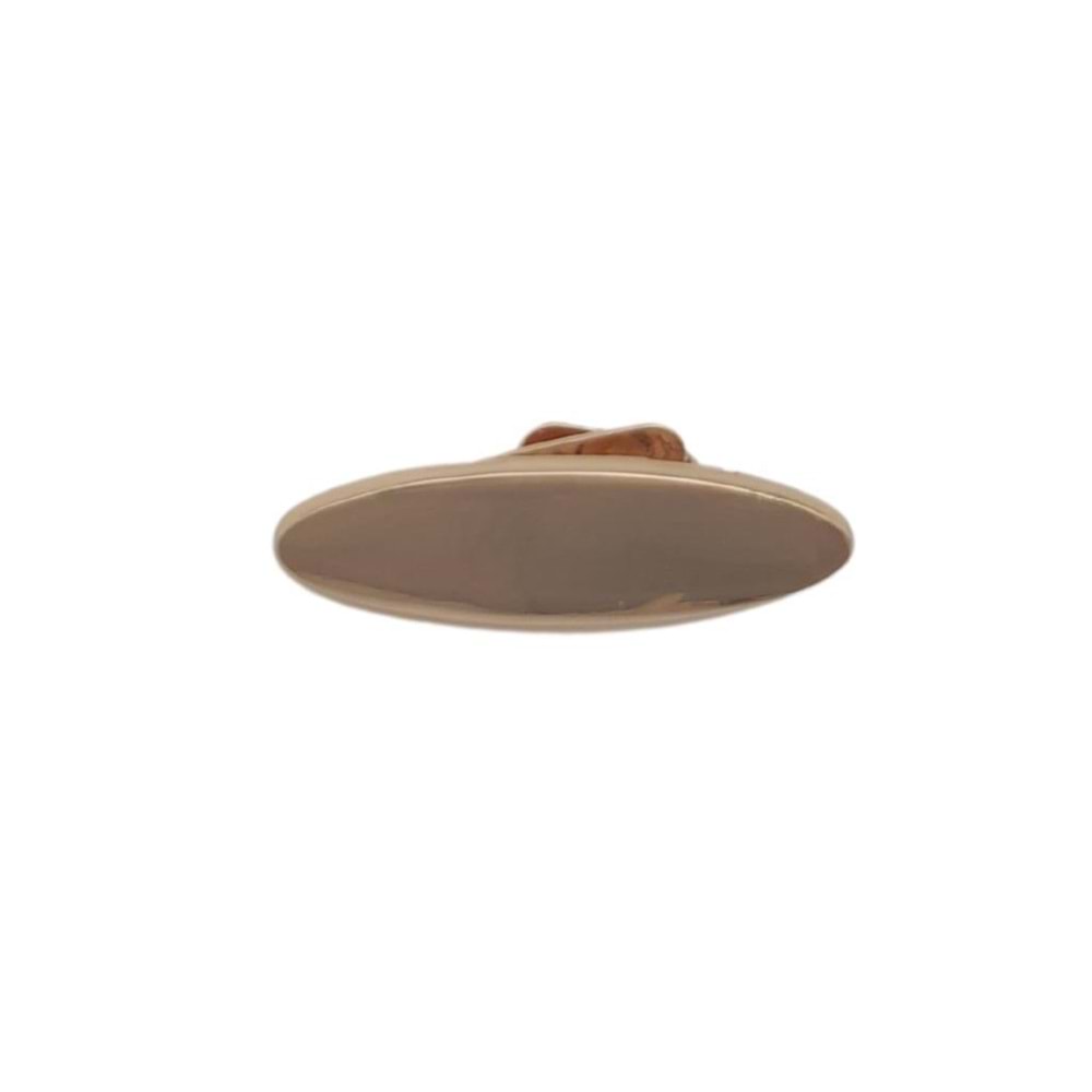 Çanta Aksesuar Light Gold 3 cm Oval Plaka Süs 1 Adet