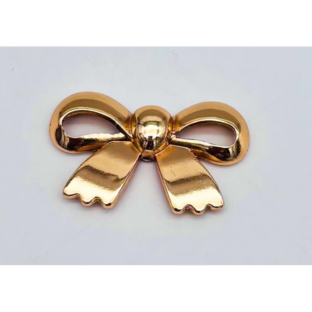 Çanta Aksesuar Light Gold Renk 3.5 cm Kurdele Model Plaka Süs