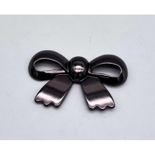 Çanta Aksesuar Füme Renk 3.5 cm Kurdele Model Plaka Süs