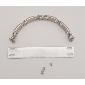 Çanta Aksesuar Siyah Beyaz Kare Desenli Gümüş Çanta Tutma Sapı