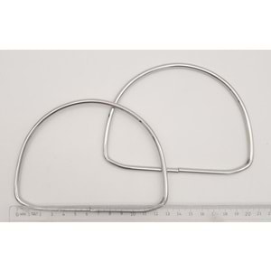 Çanta Aksesuar 12.5 cm D Model Gümüş Renk Metal Çanta Tutma Sapı