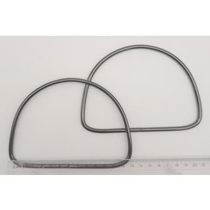 Çanta Aksesuar 12.5 cm D Model Füme Renk Metal Çanta Tutma Sapı