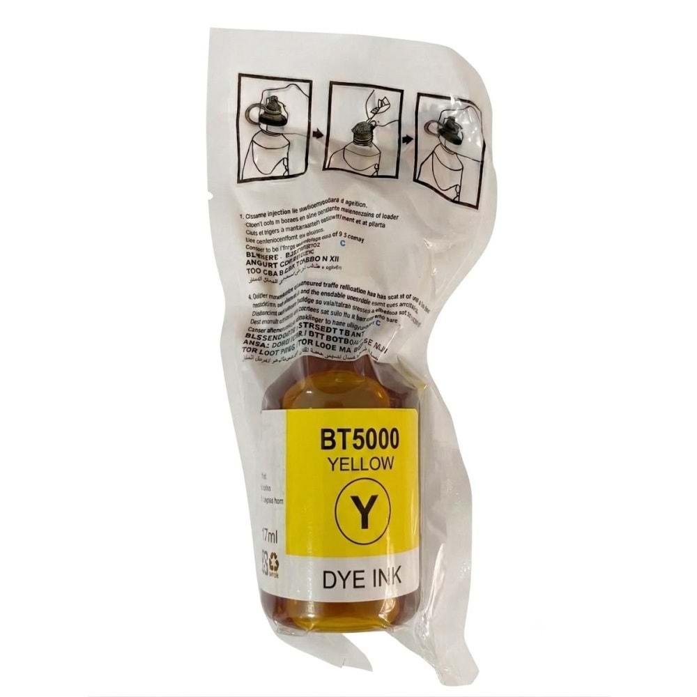 Brother Bt-5000Y Sarı Muadil Mürekkep 45 ml