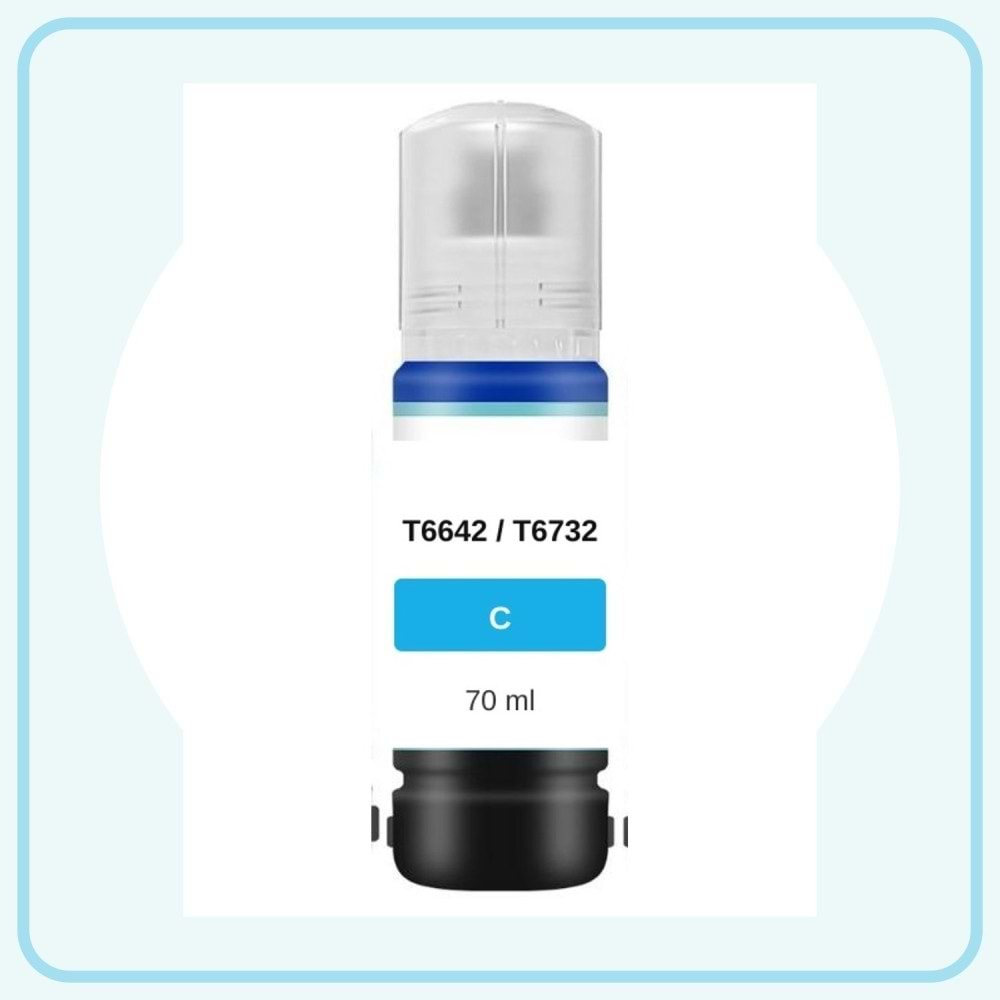 Epson T6642 / T6732 Mavi Muadil Mürekkep 70 ml