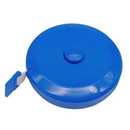 Çanta Aksesuar 150 cm Çek Bırak Metre Mezura Mavi Renk