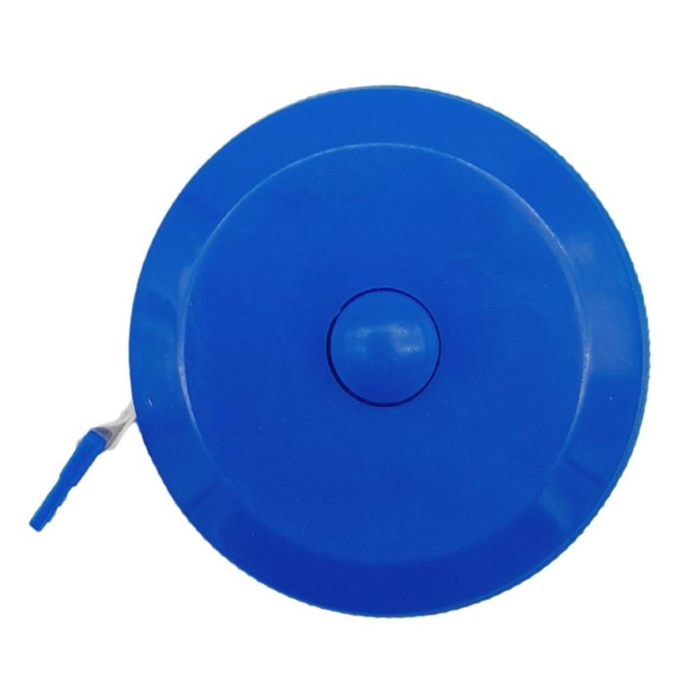 Çanta Aksesuar 150 cm Çek Bırak Metre Mezura Mavi Renk