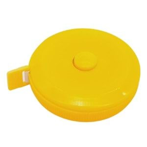 Çanta Aksesuar 150 cm Çek Bırak Metre Mezura Sarı Renk