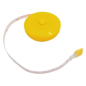 Çanta Aksesuar 150 cm Çek Bırak Metre Mezura Sarı Renk