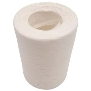 Çanta Aksesuar 100 gr İthal Bambu Natural Soft Rafya Beyaz Renk No:D01