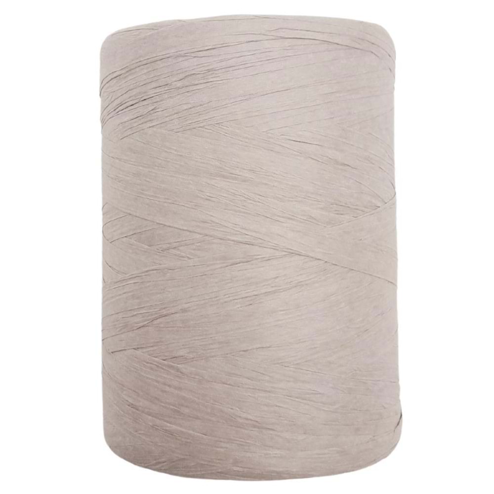 Çanta Aksesuar 100 gr İthal Bambu Natural Soft Rafya Açık Gri Renk No:D82