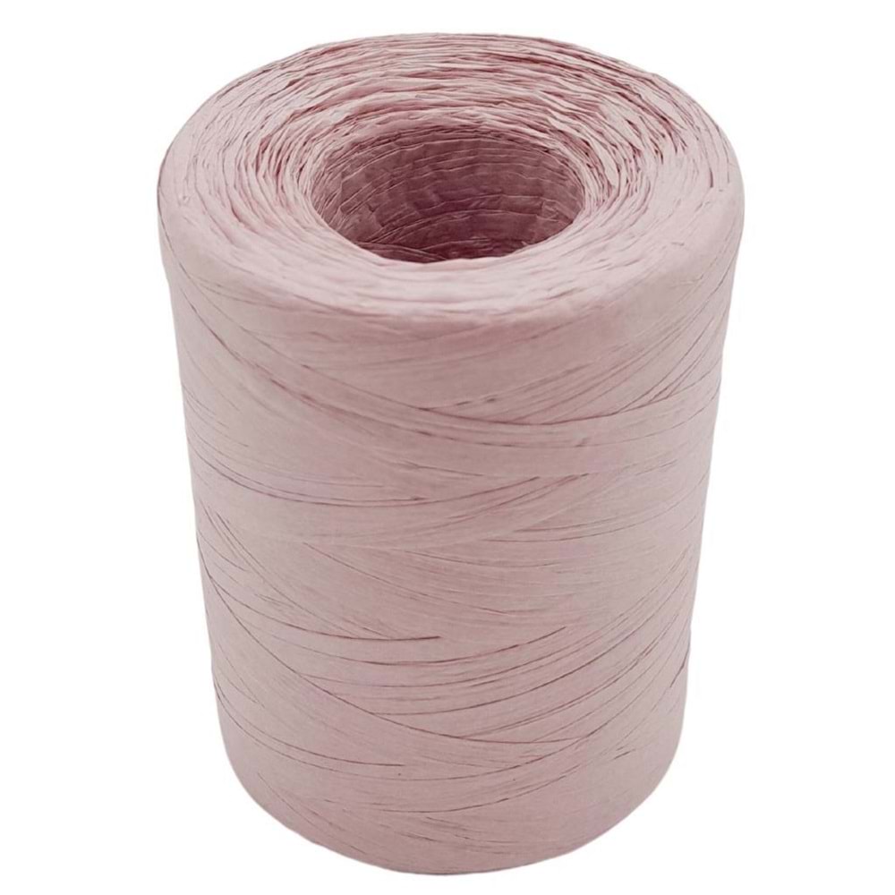 Çanta Aksesuar 100 gr İthal Bambu Natural Soft Rafya Pudra Renk No:D89