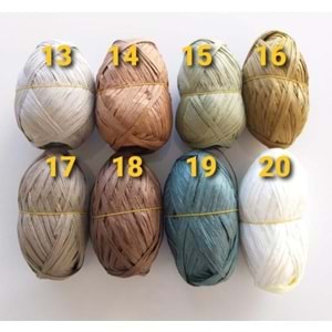 Çanta Aksesuar Özel Sarım Rafya No:19 Yeşil