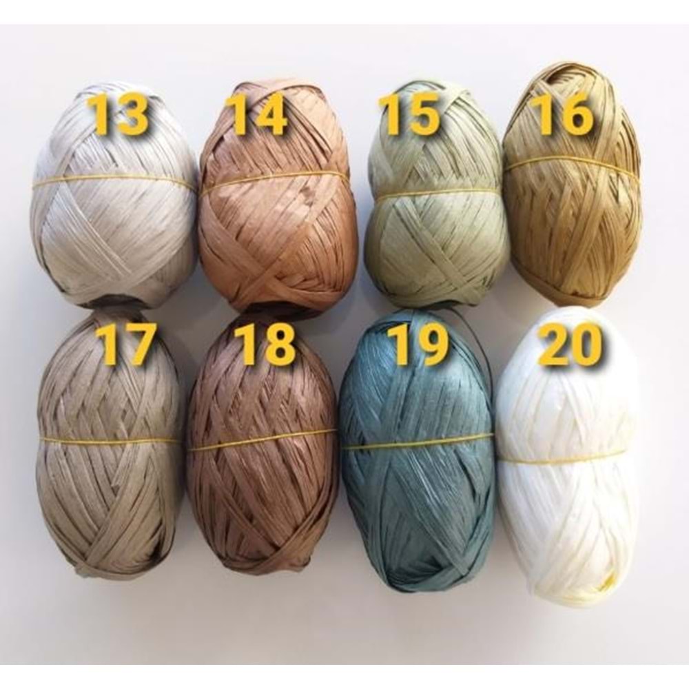 Çanta Aksesuar Özel Sarım Rafya No:20 Krem