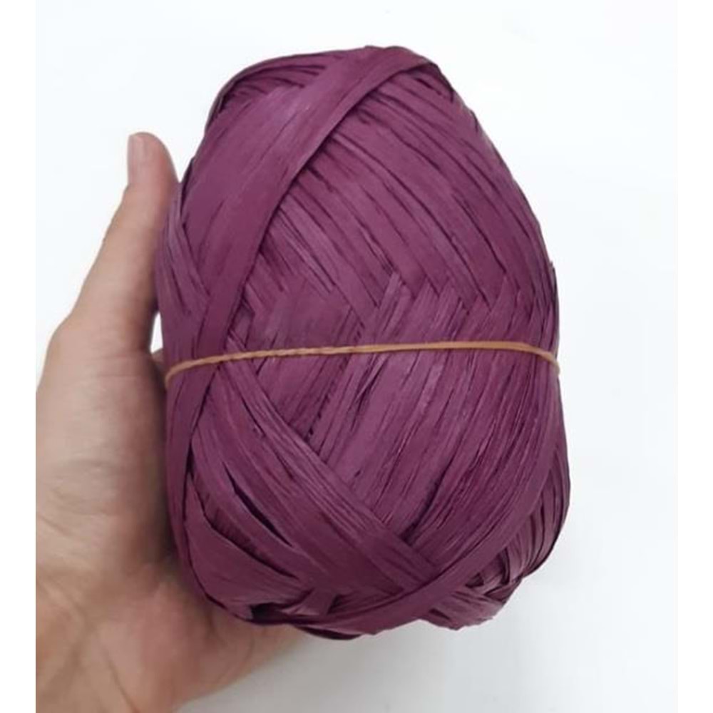 Çanta Aksesuar Özel Sarım Rafya No:8 Mürdüm