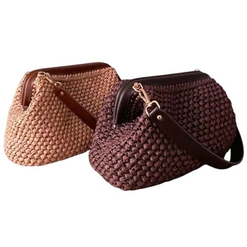 Çanta Aksesuar Nezcraft Model Örgü Çanta Seti