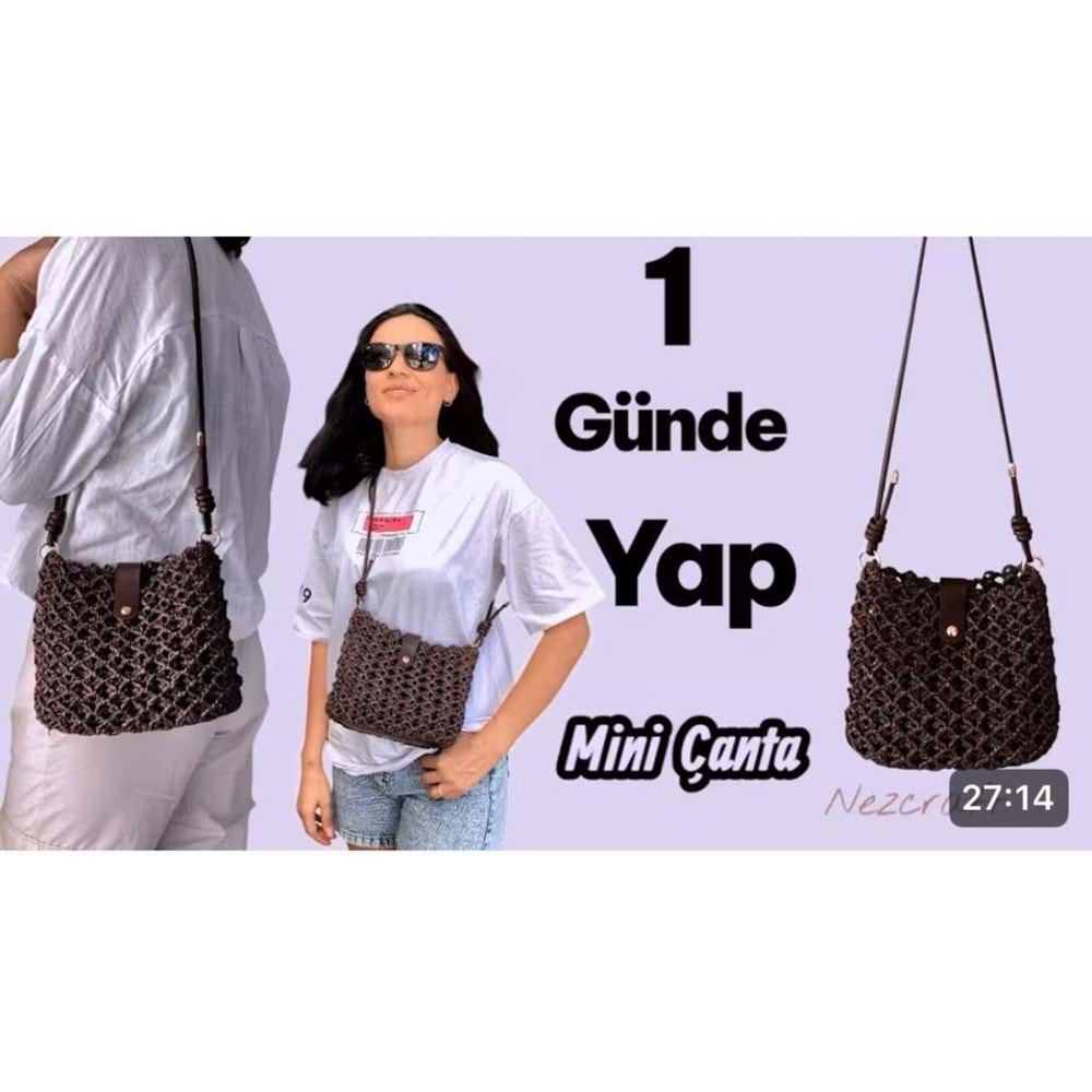 Çanta Aksesuar Nezcraft Düğüm Model Çanta Seti