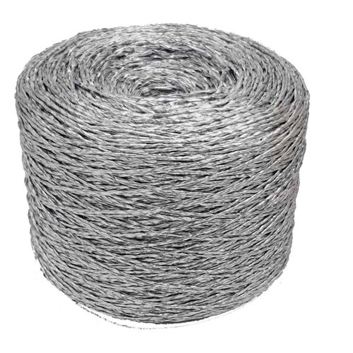 Çanta Aksesuar Özel Sarım Simli Kağıt İp Gri No:32