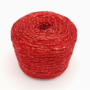 Çanta Aksesuar Özel Sarım Simli Kağıt İp Koyu Kırmızı Renk