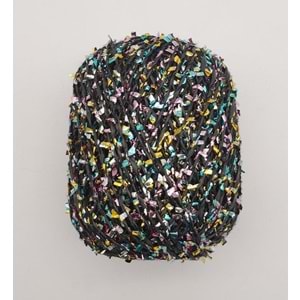 Çanta Aksesuar Confetti Kağıt İp Siyah Renkli