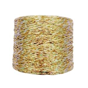 Çanta Aksesuar Özel Sarım Simli Kağıt İp Ebruli Koyu Gold Renk