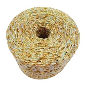 Çanta Aksesuar Özel Sarım Simli Kağıt İp Ebruli Koyu Gold Renk