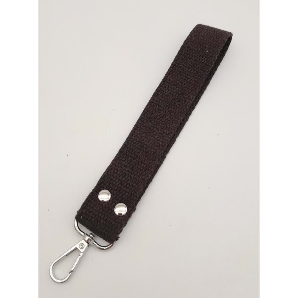 Çanta Aksesuar Kahverengi Pamuklu Kolon Elcik Gümüş Metalli