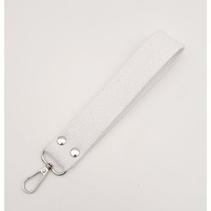 Çanta Aksesuar Beyaz Pamuklu Kolon Elcik Gümüş Metalli